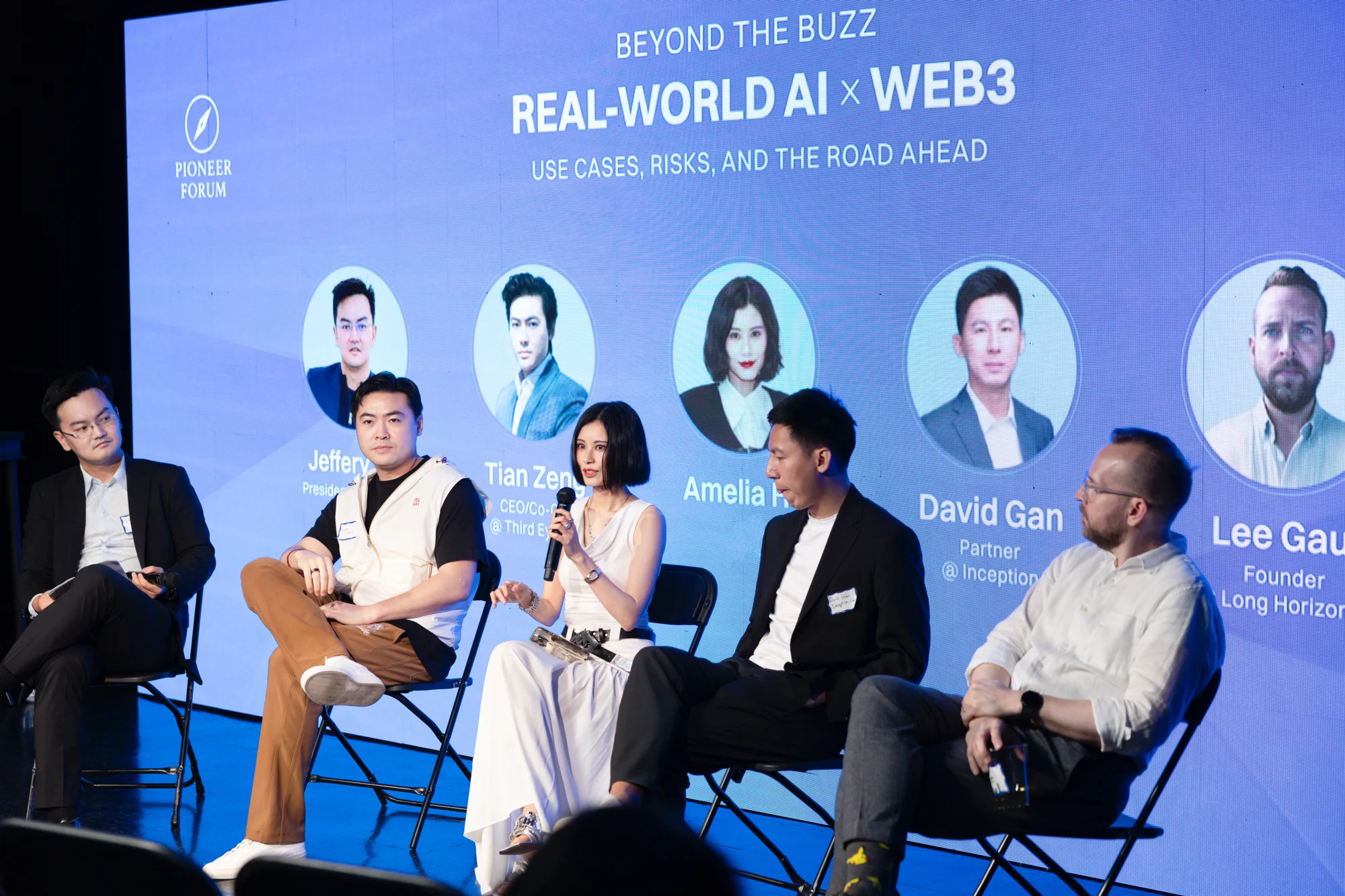 Amelia Hu and fellow panelists at ETH Week
